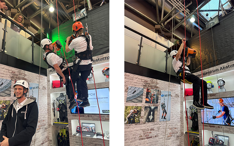 Collage Fallschutz A+A